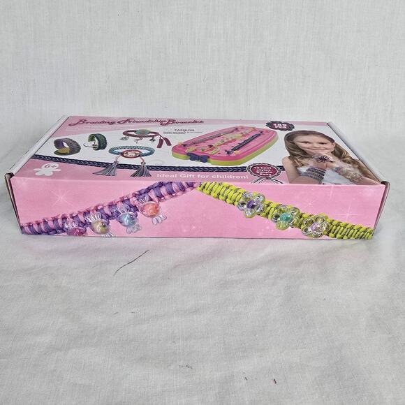 Onwoli Braiding Friendship Bracelet Making Kit Pink Colorful 189 Pieces NIB - Picture 2 of 10